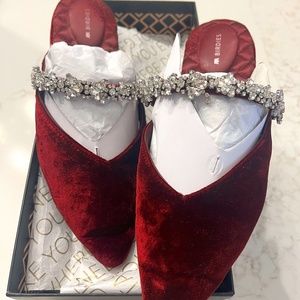 Birdies The Swan Gem Bracelet wine Sz 7